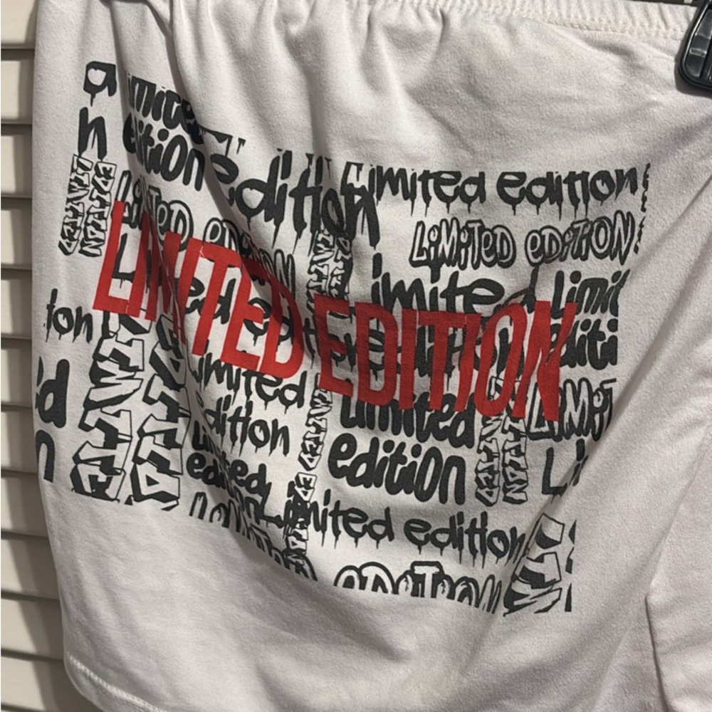 Rue21 Tube Top with Red and Black Text